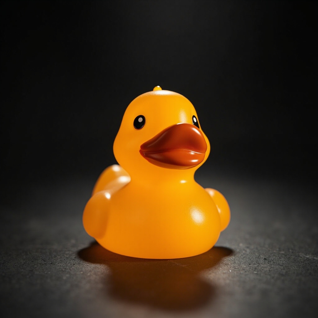 Quacktory Classic 25 cm on a dark surface