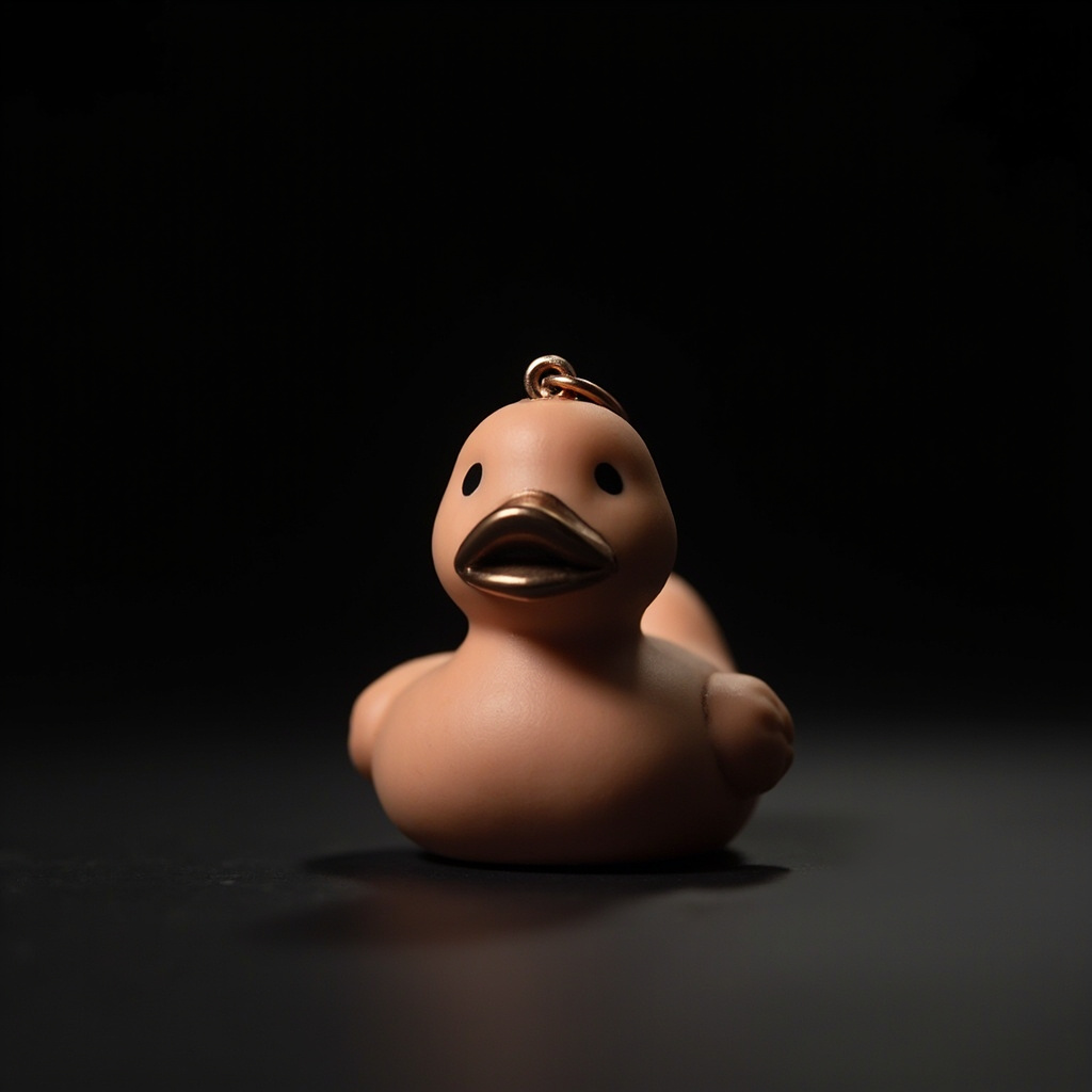 Micro rubber duck, 4 to 8 cm