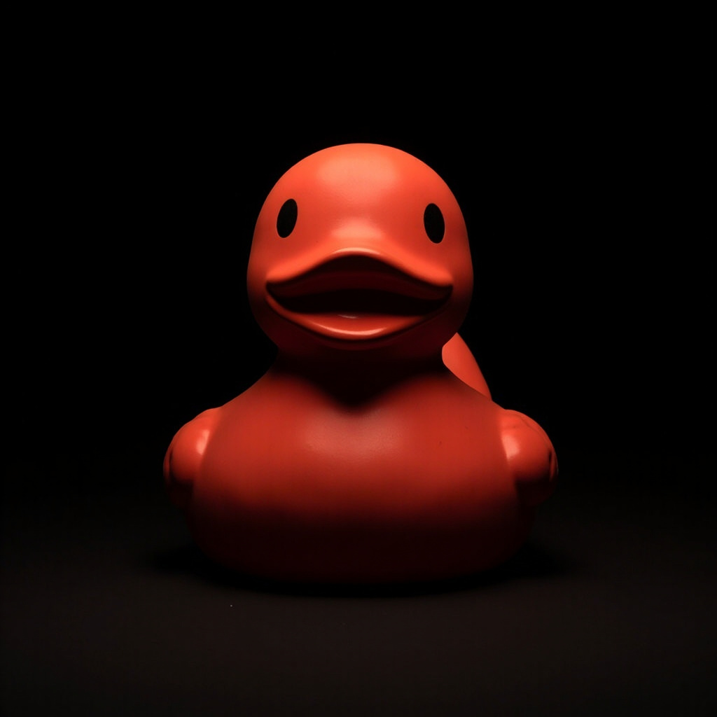 Quacktory Architect, 2 m installation duck in a hotel lobby
