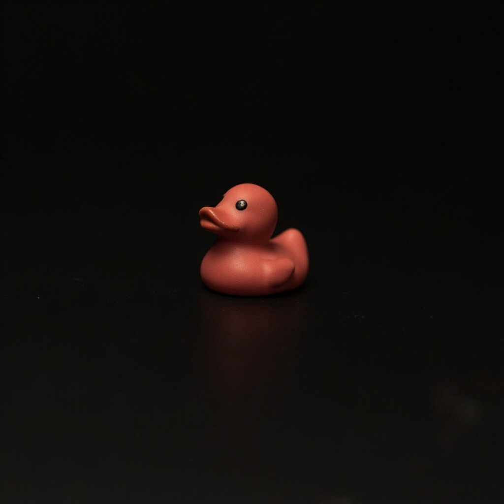 Quacktory Micro, 4 cm rubber duck keychain