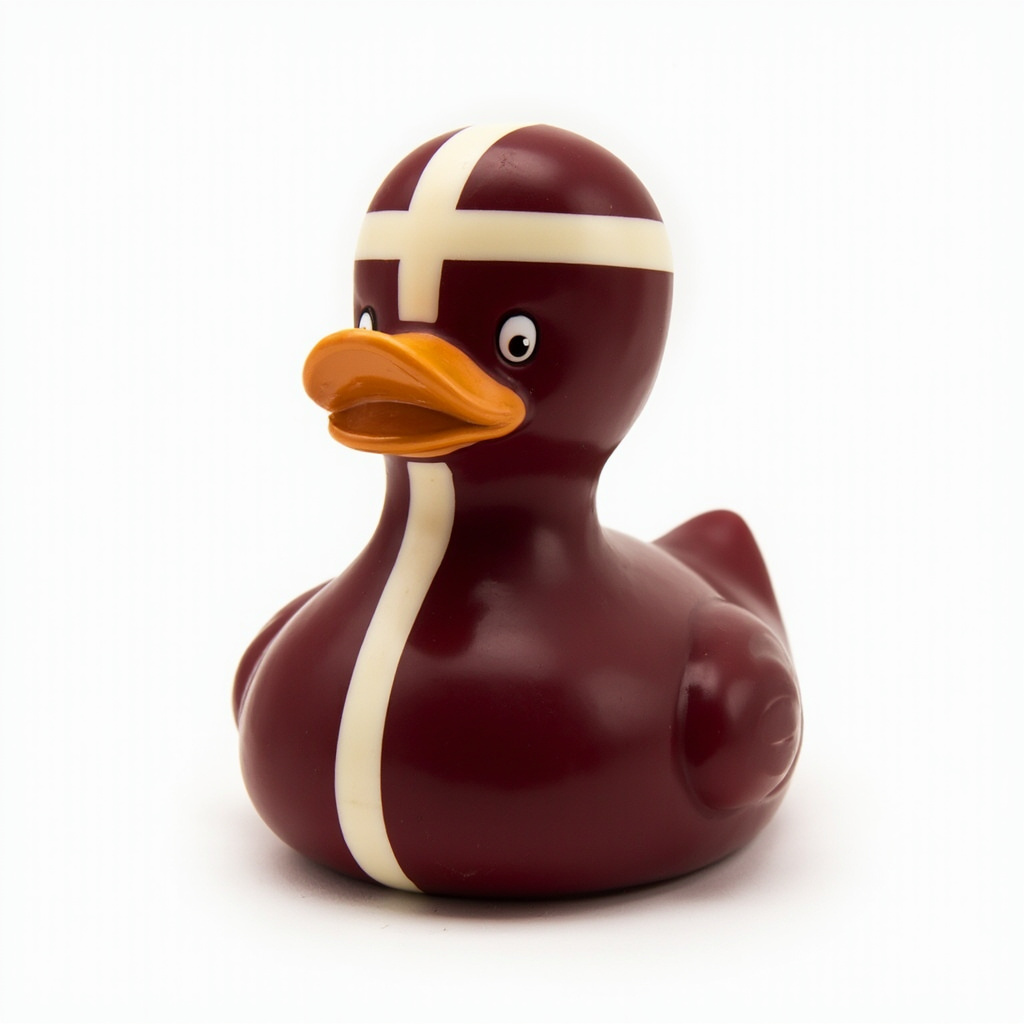 Quacktory Designer edition, oxblood lacquer with ivory racing stripe