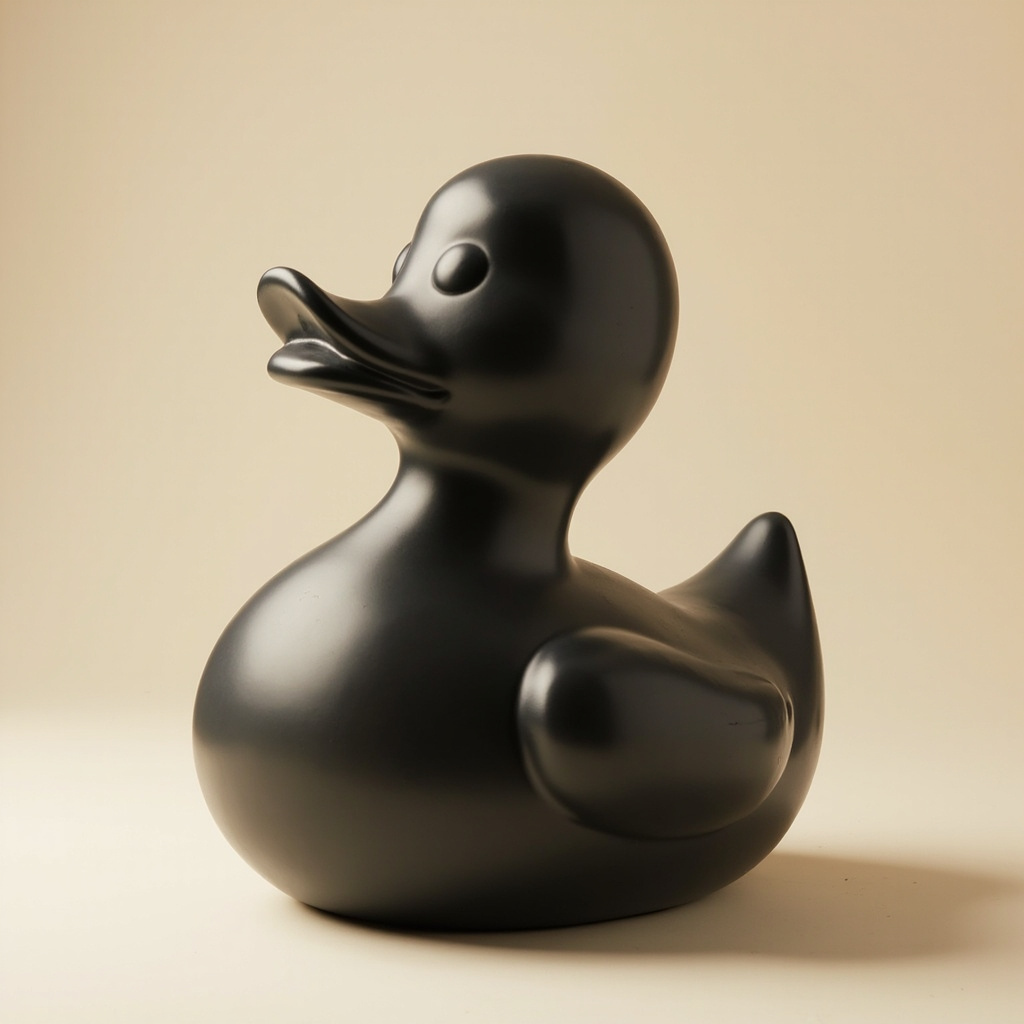 A 1.5–3 m Architect duck in a lobby.