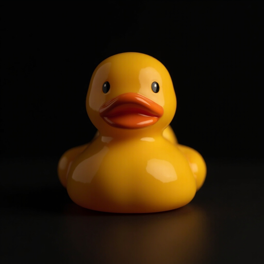 Quacktory Classic 18 cm rubber duck, matte finish