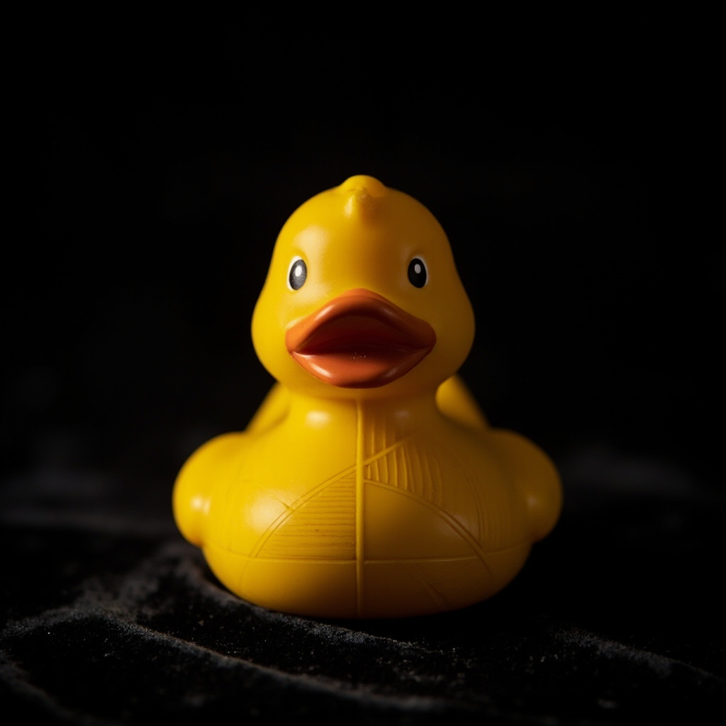 Quacktory Designer 24 cm limited-edition rubber duck, signed