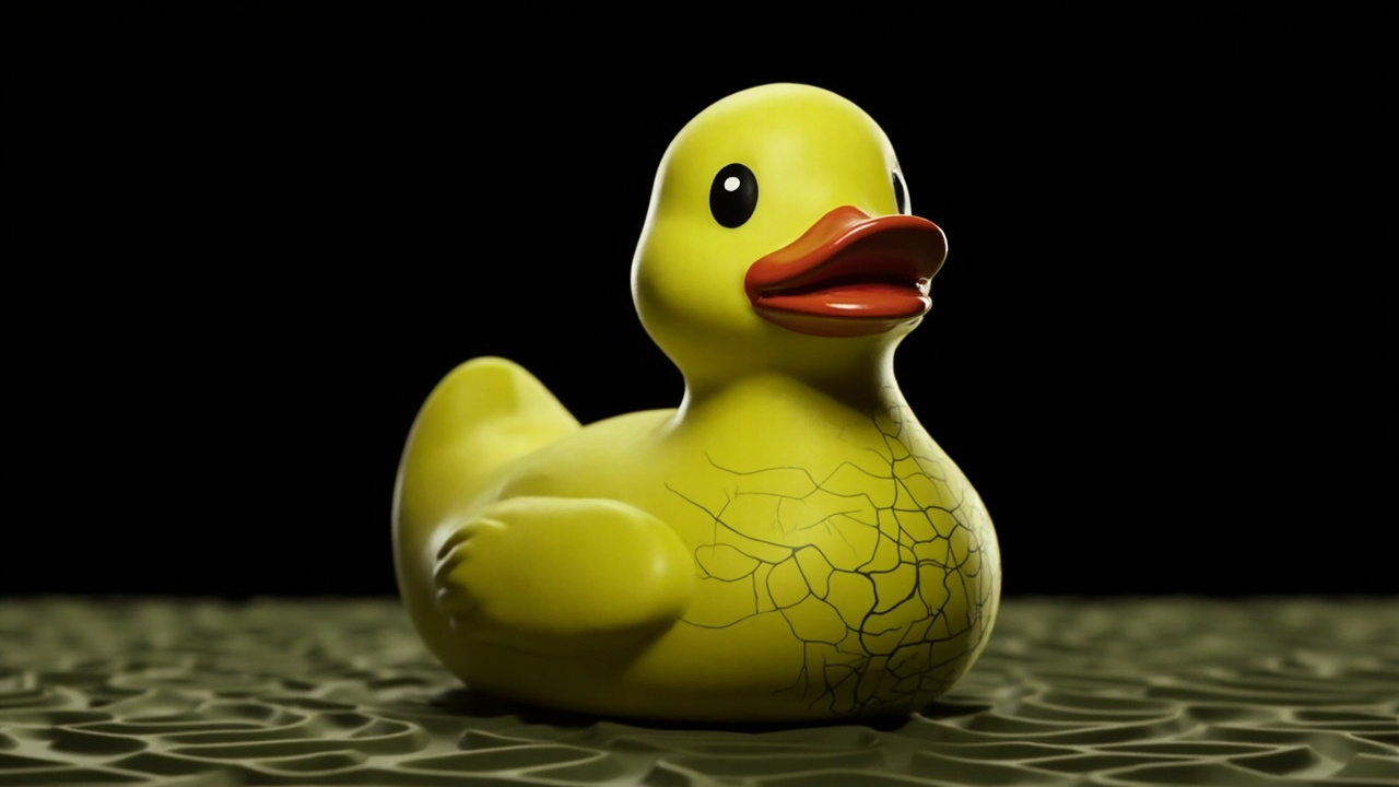 A Quacktory duck, the centerpiece of the limited collection