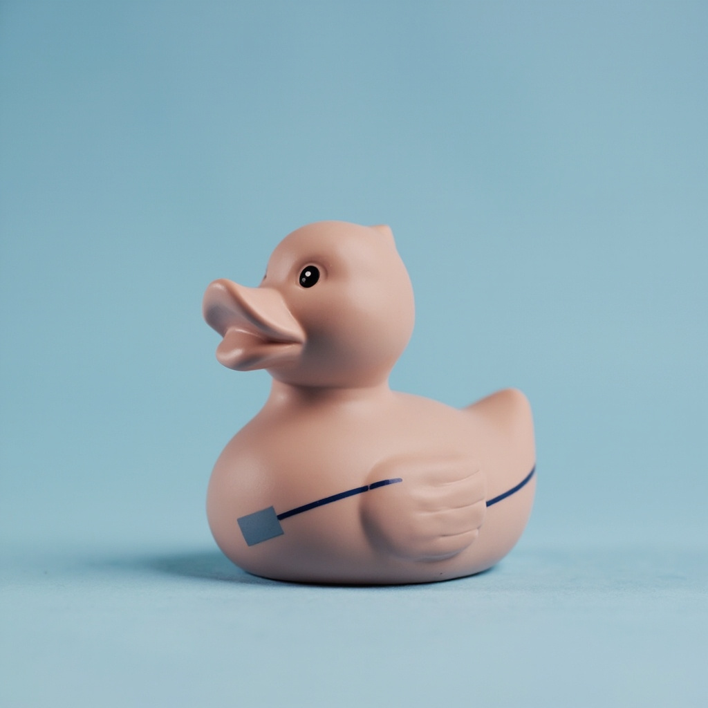Designer duck, cat-sized