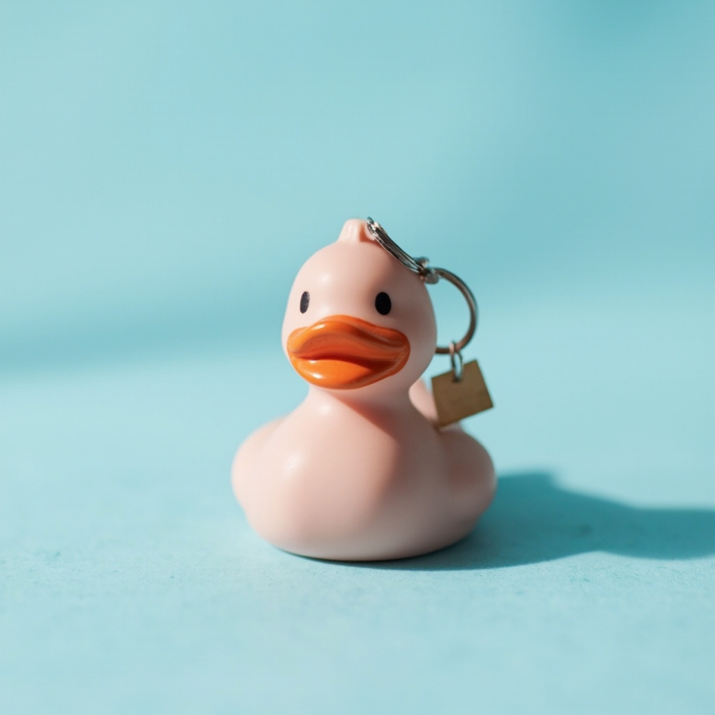 Micro duck, 4 cm keychain