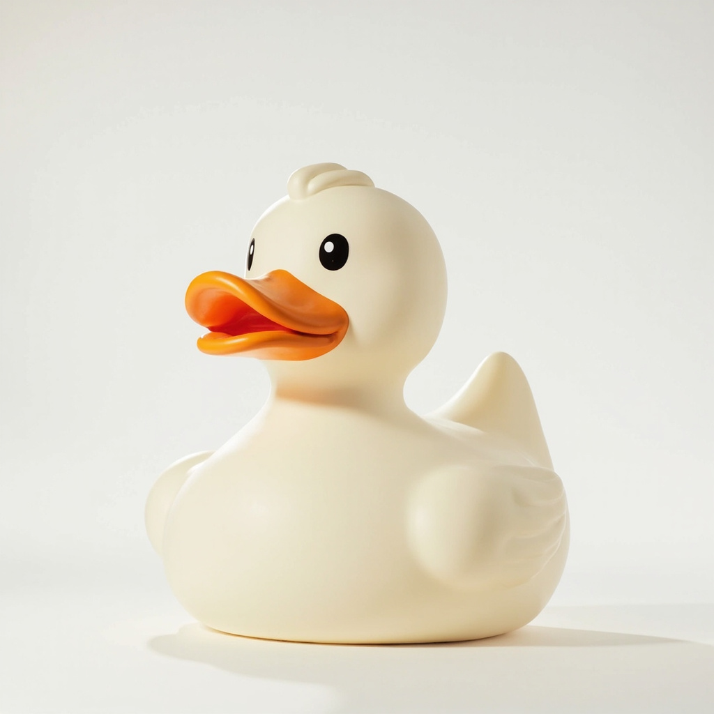 Quacktory Architect — 1.5m monumental ivory rubber duck