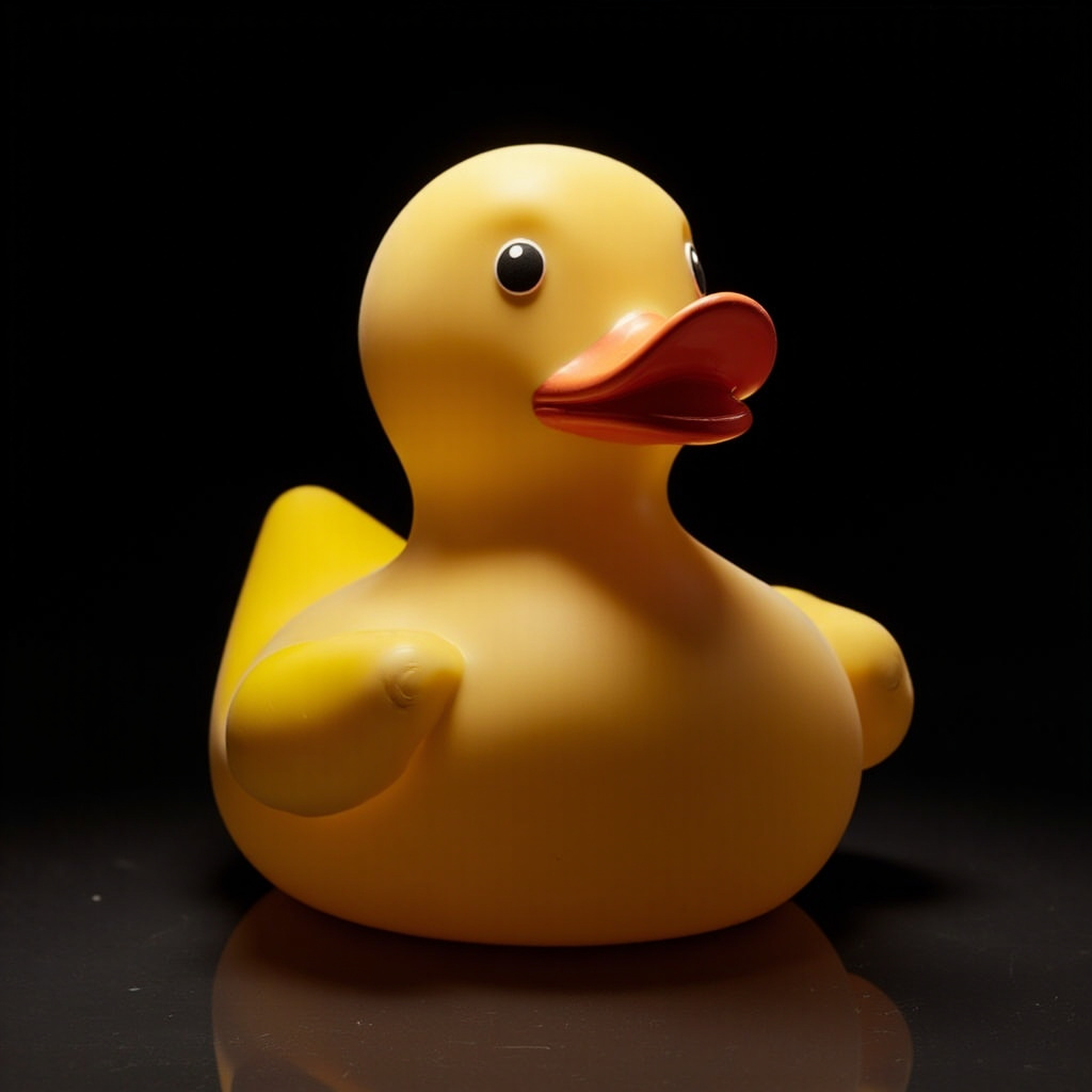 Mega duck on a pedestal