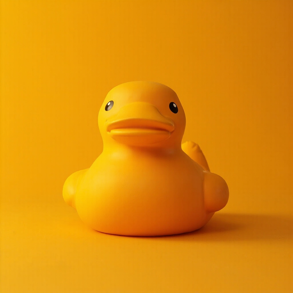 Architect 2.5 m lobby-scale duck installation